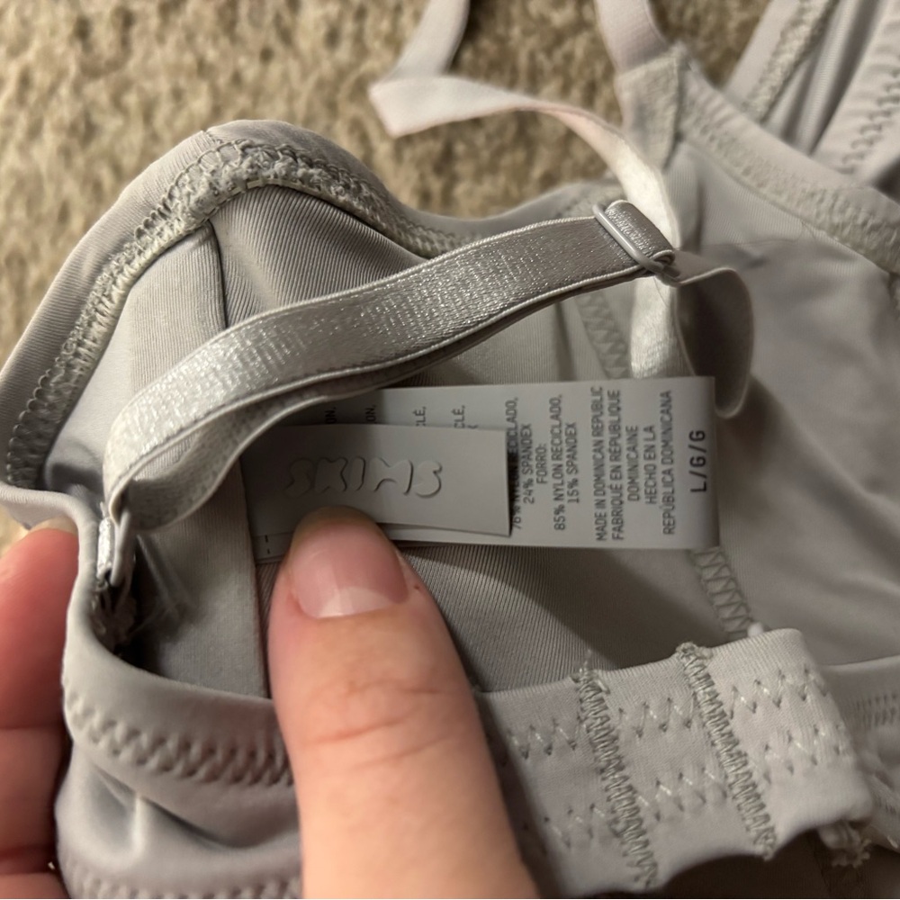 SKIMS Light Gray Bikini Set - Picture 3 of 4